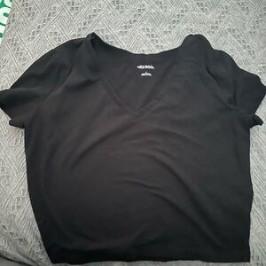 Wild Fable Black V-Neck Top